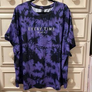 Nwot SHEIN fit+ Tie Dye Graphic Tee.